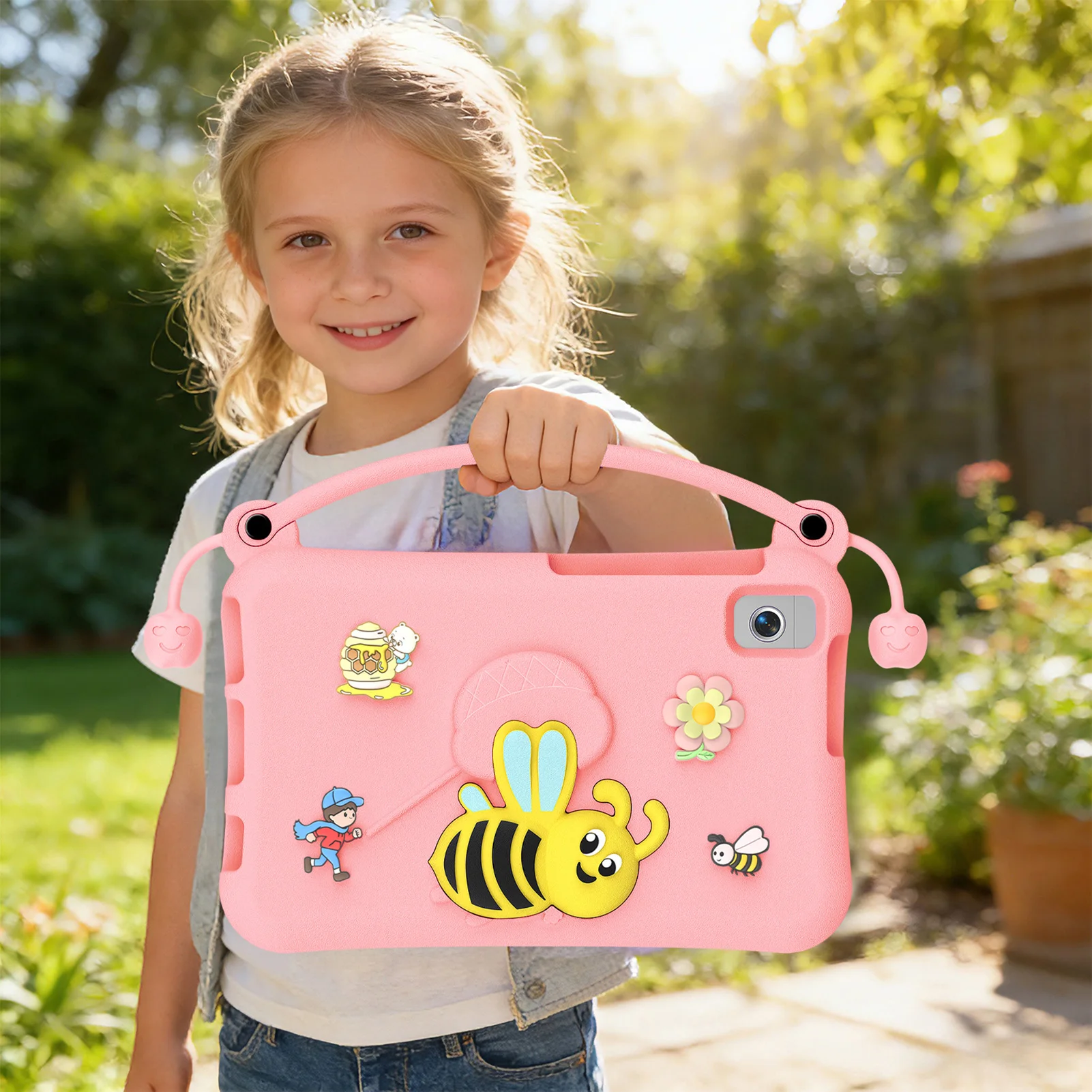 Противоударный чехол для планшета с милой подставкой в форме пчелы и ручкой, защитный чехол из EVA для планшетов Samsung Tab A9 Plus/A11 Plus 11 дюймов
Противоударный чехол для планшета с милой подставкой в форме пчелы и ручкой, защитный чехол из EVA для планшетов Samsung Tab A9 Plus/A11 Plus 11 дюймов