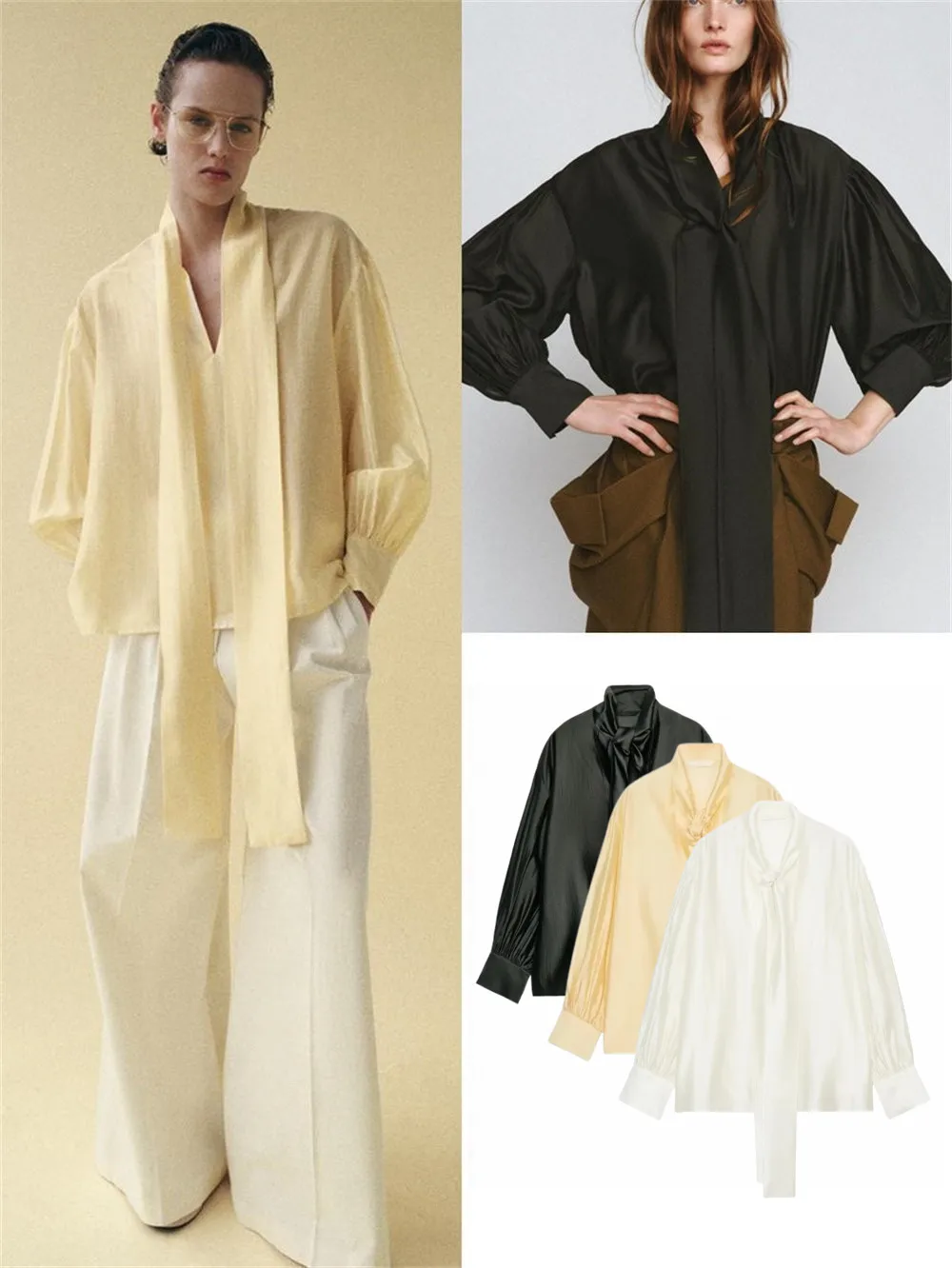 Spring Summer New Arrival Women's Casual Silk Long Sleeve Shirt with Knot Design Fashionable Comfortable Shirt
Spring Summer New Arrival Women's Casual Silk Long Sleeve Shirt with Knot Design Fashionable Comfortable Shirt
