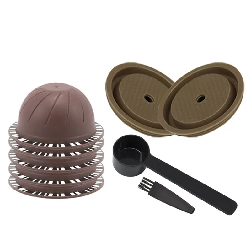 LLCS-Reusable Coffee Capsule Set 150Ml, Includes Refillable Filter Shells, Silicone Lids, Spoon And Brush For Nespresso
LLCS-Reusable Coffee Capsule Set 150Ml, Includes Refillable Filter Shells, Silicone Lids, Spoon And Brush For Nespresso