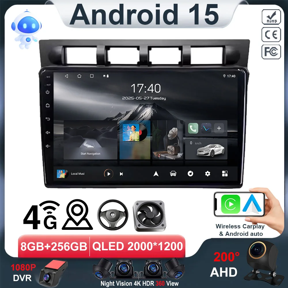 Android Auto Car Radio For Kia Morning Picanto 2004 - 2007 4G GPS DSP BT GPS Autoradio NO 2din Car Stereo Smart Car Systems QLED
Android Auto Car Radio For Kia Morning Picanto 2004 - 2007 4G GPS DSP BT GPS Autoradio NO 2din Car Stereo Smart Car Systems QLED