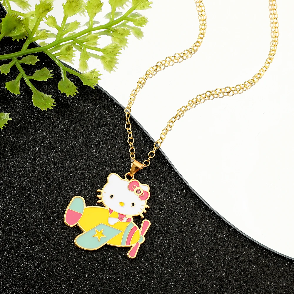 Cute Hello Kitty Spaceship Charm Necklace - Anime Cartoon KT Cat Pendant for Holiday Party Accessory Gift
Cute Hello Kitty Spaceship Charm Necklace - Anime Cartoon KT Cat Pendant for Holiday Party Accessory Gift