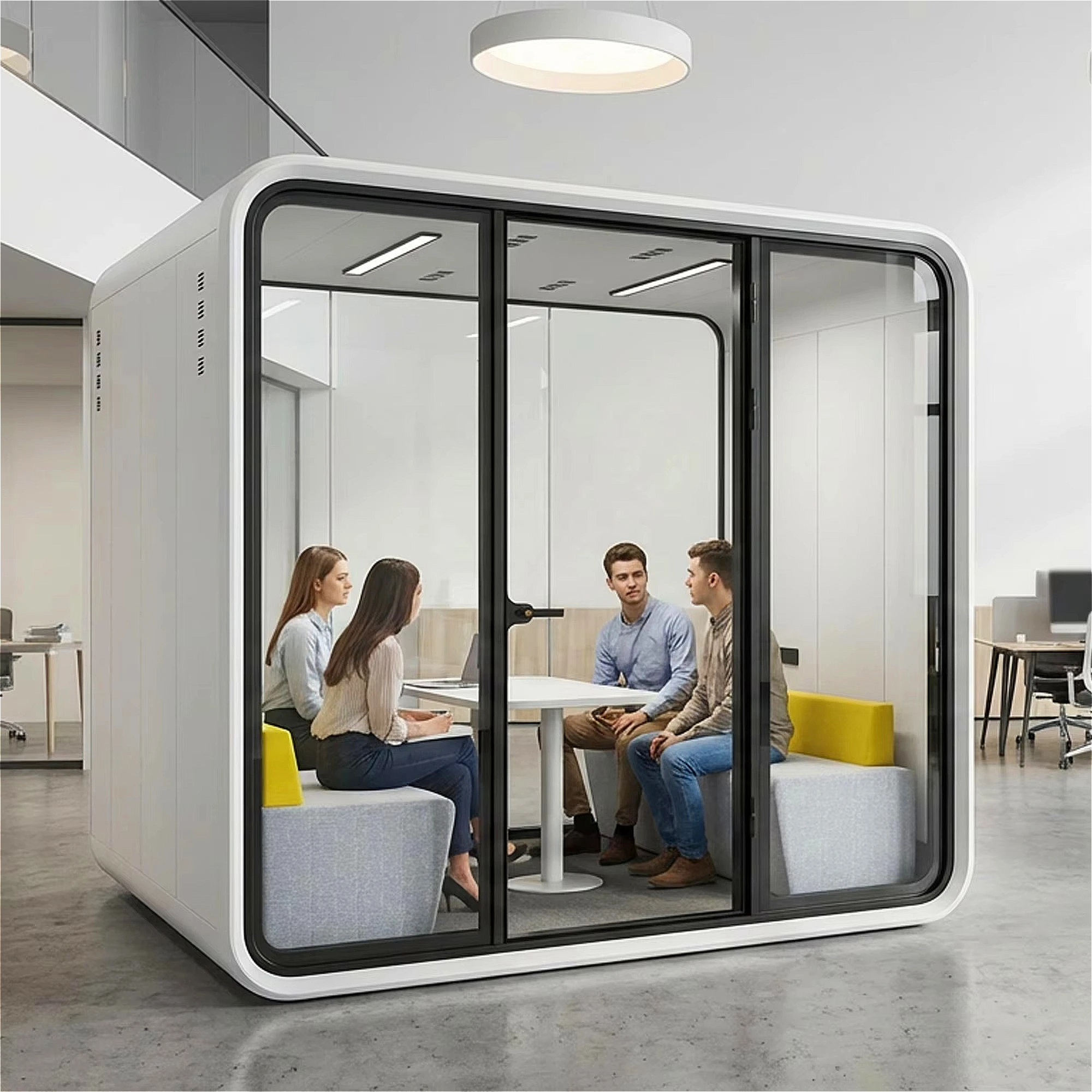 Movable Silence Booth Modular Design DIY Fast Assembly 2 Hour Install Soundproof Pod Office Phone Call Meeting Without Drilling
Movable Silence Booth Modular Design DIY Fast Assembly 2 Hour Install Soundproof Pod Office Phone Call Meeting Without Drilling
