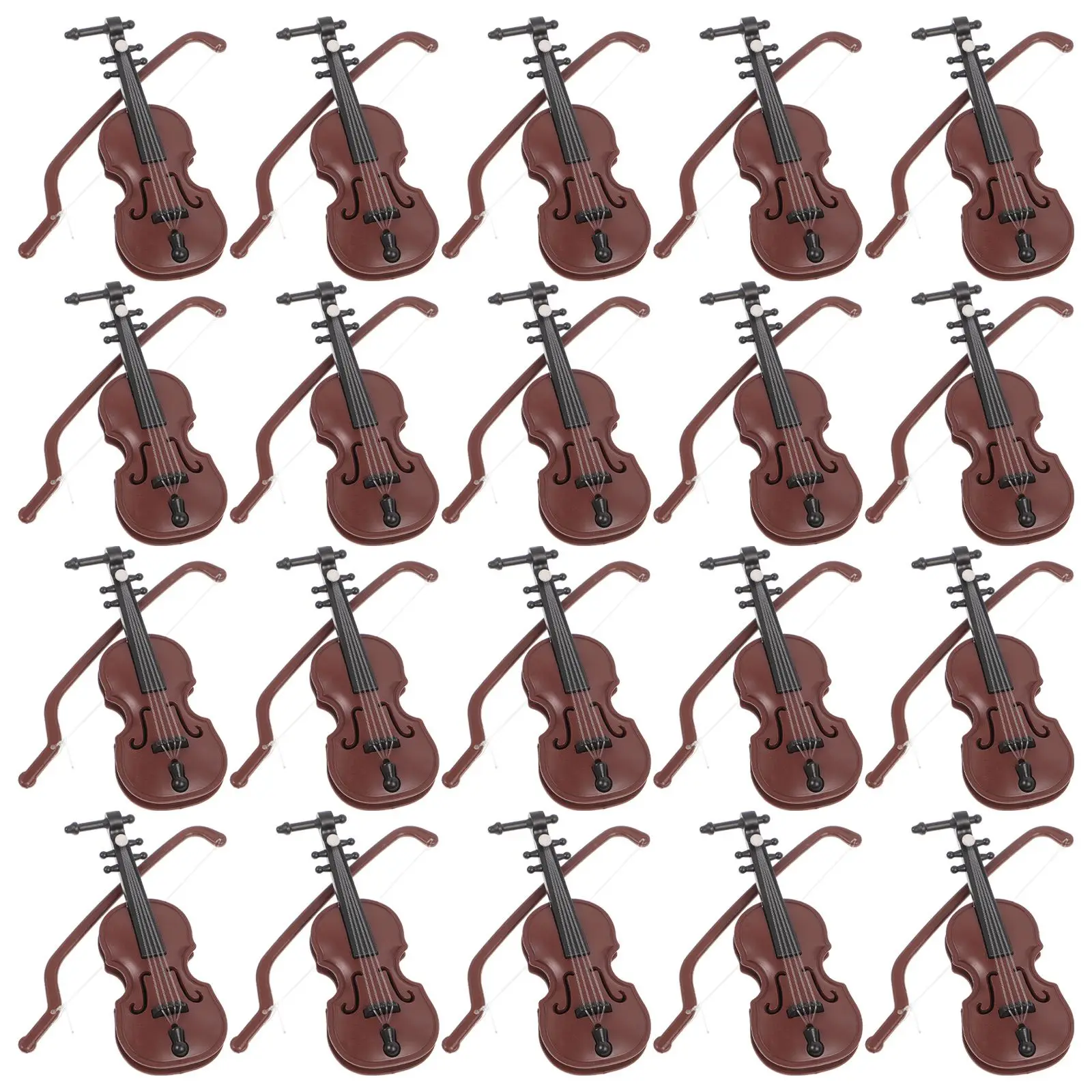20 Sets Wood Grain Mini Violin Pendants Christmas Decor Props Musical Instrument Models Desktop Decorations Craft Supplies
20 Sets Wood Grain Mini Violin Pendants Christmas Decor Props Musical Instrument Models Desktop Decorations Craft Supplies