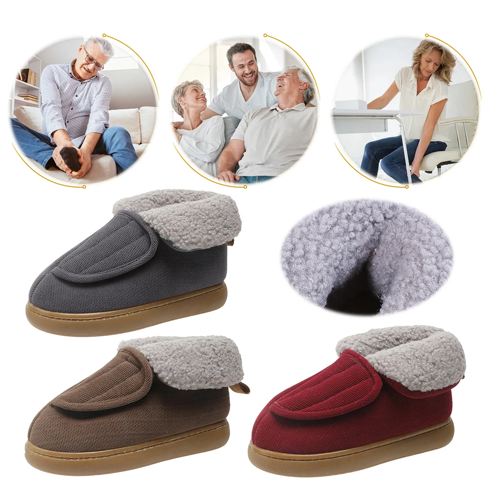 Мужские и женские диабетические туфли с регулируемой застежкой, слипоны, нескользящие, для ходьбы, теплые, для облегчения боли при невропатии
Мужские и женские диабетические туфли с регулируемой застежкой, слипоны, нескользящие, для ходьбы, теплые, для облегчения боли при невропатии
