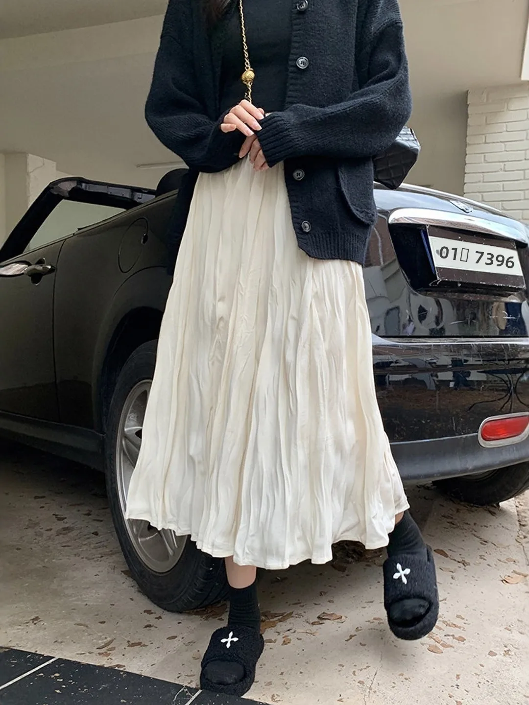 Spring Faion High Waist Draped A-Line Midi Skirt Women's Artistic Pleated Skirts Korean Sle Casual Straight Cut Skirts
Spring Faion High Waist Draped A-Line Midi Skirt Women's Artistic Pleated Skirts Korean Sle Casual Straight Cut Skirts