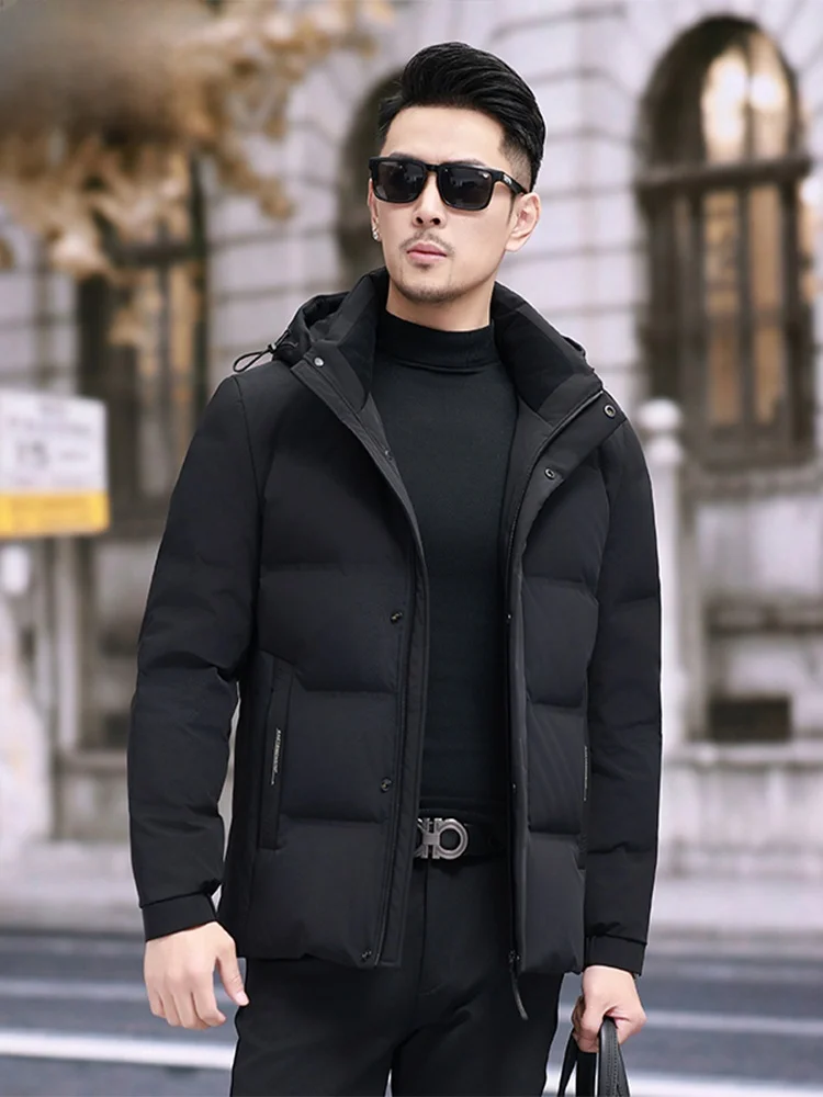 TUCANO 2025 Winter Men's down Jacket White Duck Feather Hooded Outdoor Windproof Cold-resistant Short Style Zipper Closure
TUCANO 2025 Winter Men's down Jacket White Duck Feather Hooded Outdoor Windproof Cold-resistant Short Style Zipper Closure