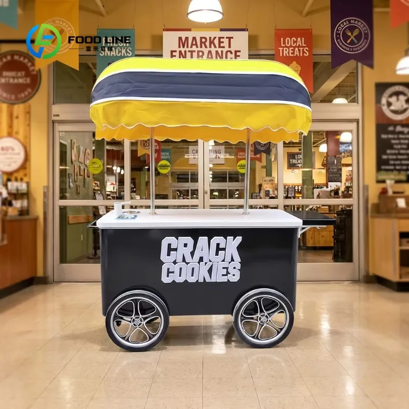 Custom Portable Ice Cream Cart with Large Storage Space Wooden Ice Cream Display Cart for Party Events Wedding Catering
Custom Portable Ice Cream Cart with Large Storage Space Wooden Ice Cream Display Cart for Party Events Wedding Catering