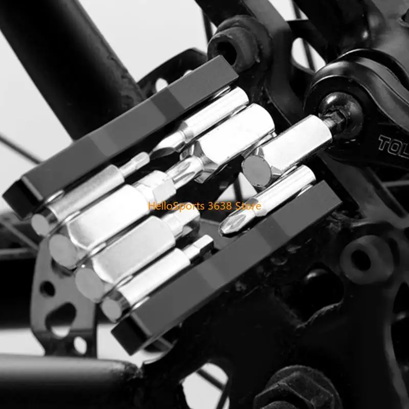 A52F 8 Функциональный реконструированный инструмент для ремонта велосипедов складной шестиугольный серийный гаечный ключ.
A52F 8 Функциональный реконструированный инструмент для ремонта велосипедов складной шестиугольный серийный гаечный ключ.