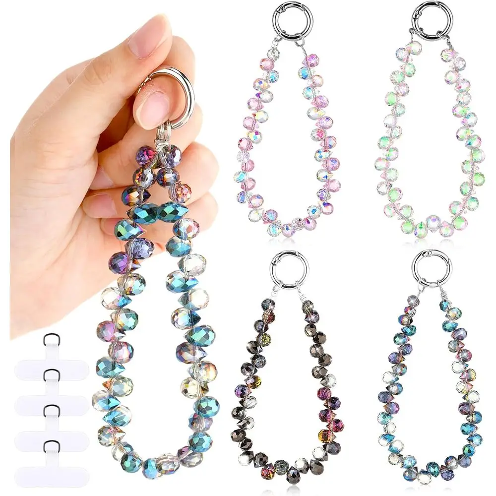 4 Pack Beaded Wrist Straps for Cell Phones, Lanyards, and Charms - Bling Wristlet Bracelet Straps for Women
4 Pack Beaded Wrist Straps for Cell Phones, Lanyards, and Charms - Bling Wristlet Bracelet Straps for Women