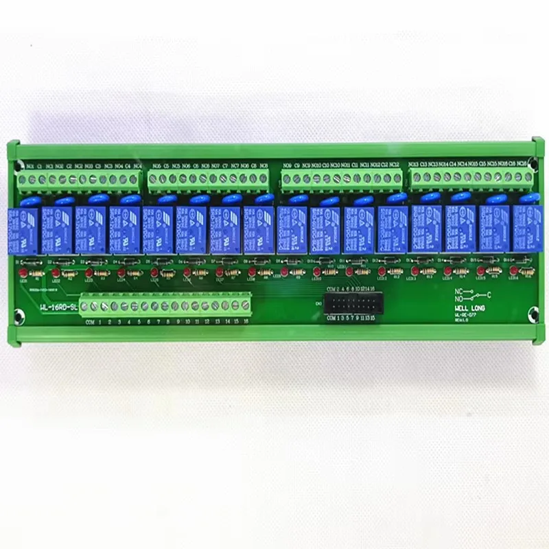 DIN Rail Mount16 Channel PNP Type 48V 10A Power Relay Interface Module
DIN Rail Mount16 Channel PNP Type 48V 10A Power Relay Interface Module