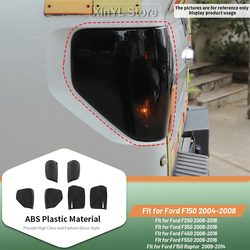 2PCS Smoked Black Tail Light Covers Fit Ford F150 04-08 / F150 Raptor 09-14 / F250 F350 F450 F550 08-16 Taillight Decor Trim
2PCS Smoked Black Tail Light Covers Fit Ford F150 04-08 / F150 Raptor 09-14 / F250 F350 F450 F550 08-16 Taillight Decor Trim