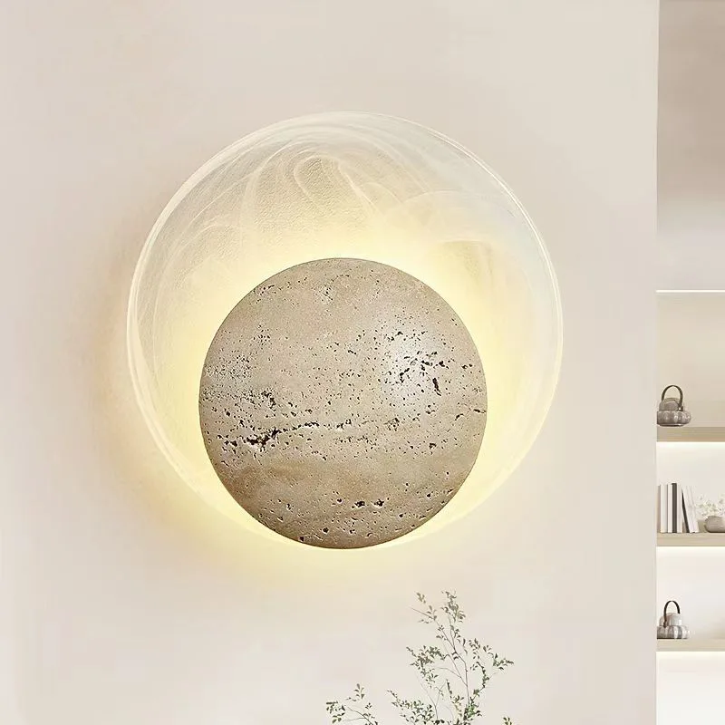 Japanese Creamy & Wabi-Sabi Travertine LED Wall Lamp - for Bedroom Bedside, Stairs & Corridor
Japanese Creamy & Wabi-Sabi Travertine LED Wall Lamp - for Bedroom Bedside, Stairs & Corridor