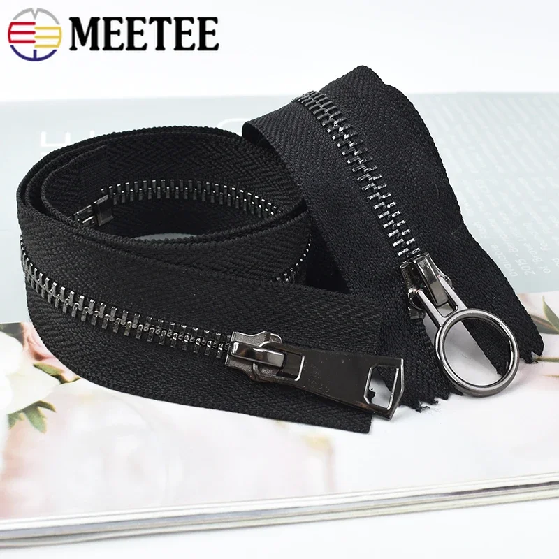 Meetee 5# Metal Zipper 50-150cm Black Auto Lock Zippers Sewing Garment Open End Zips Shoes Jacket Coat Handmade Repair Supplies
Meetee 5# Metal Zipper 50-150cm Black Auto Lock Zippers Sewing Garment Open End Zips Shoes Jacket Coat Handmade Repair Supplies