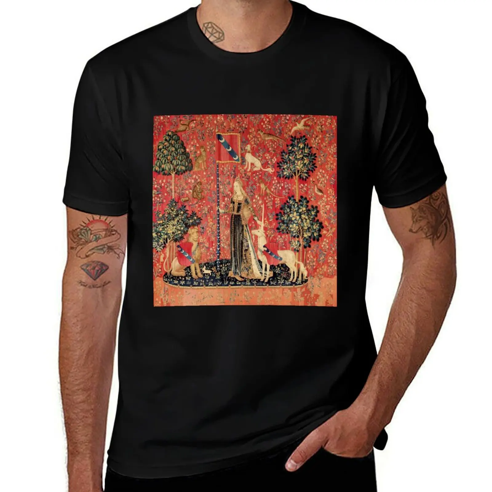 LADY AND UNICORN ,TOUCH ,Lion,Fantasy Flowers,Animals Red Green Floral T-Shirt rapper graphic tees men tshirt
LADY AND UNICORN ,TOUCH ,Lion,Fantasy Flowers,Animals Red Green Floral T-Shirt rapper graphic tees men tshirt