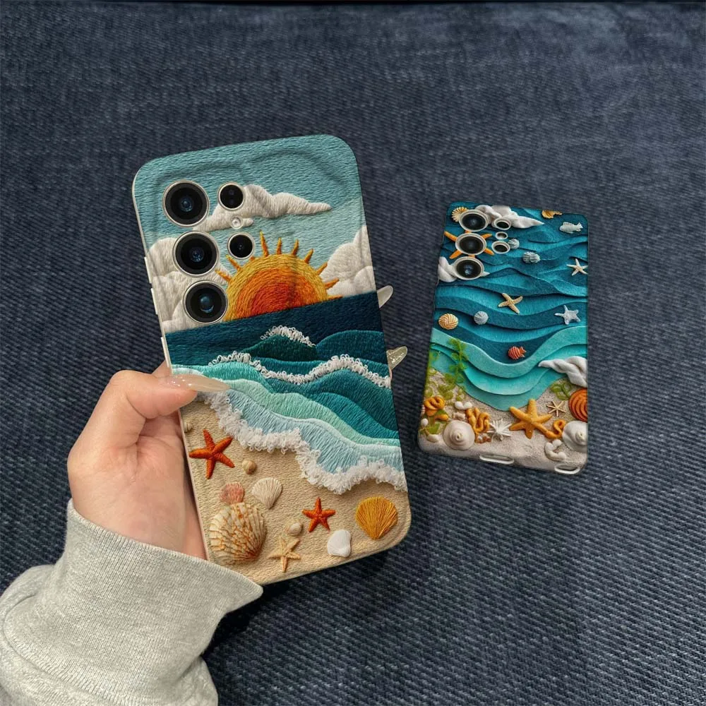 Cartoon Ocean Shell Decor Phone Case For Samsung Galaxy S21 S23 S24 S25 S26 FE Lite Plus Ultra 5G Wave Oil Film
Cartoon Ocean Shell Decor Phone Case For Samsung Galaxy S21 S23 S24 S25 S26 FE Lite Plus Ultra 5G Wave Oil Film
