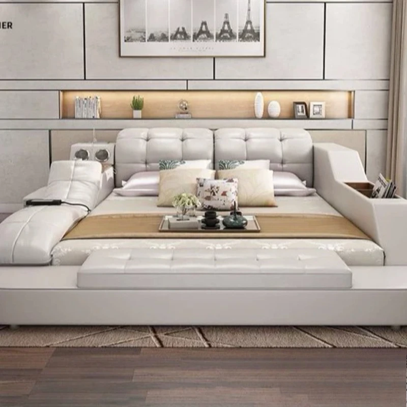 Leather Bedroom Bed Platform Guest With Bookcase Air Bed Smart Accessories Muebles Para Dormitorio Mid Century Furniture
Leather Bedroom Bed Platform Guest With Bookcase Air Bed Smart Accessories Muebles Para Dormitorio Mid Century Furniture
