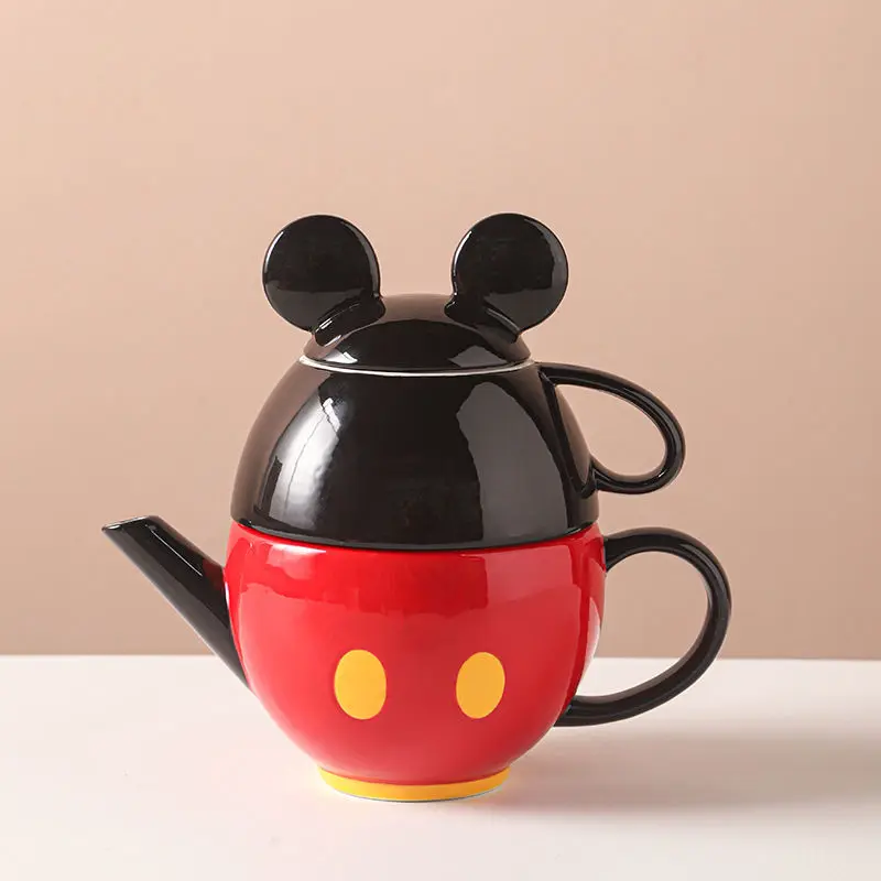 Disney series Mickey cute creative cartoon shape simple personality fashion decorative ornaments travel portable ceramic tea set
Disney series Mickey cute creative cartoon shape simple personality fashion decorative ornaments travel portable ceramic tea set
