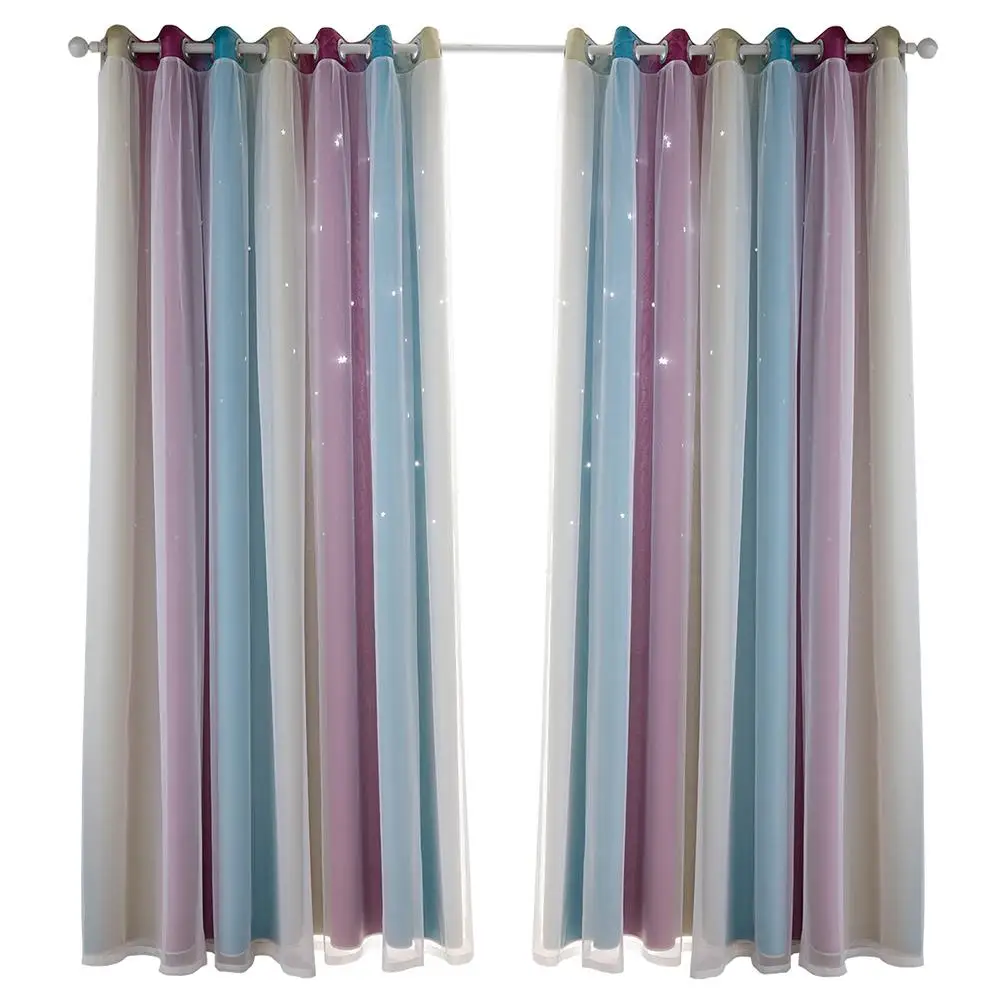 2 Pcs Curtains Premium Polyester Sheer Double-layer Insulation Drapes for Window Shading Curtain Bedroom Living Room
2 Pcs Curtains Premium Polyester Sheer Double-layer Insulation Drapes for Window Shading Curtain Bedroom Living Room