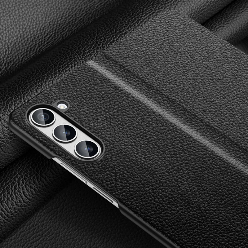 Роскошный чехол из натуральной кожи с текстурированным рисунком личи для Samsung Galaxy Z Fold 7, защитный откидной чехол на петлях
Роскошный чехол из натуральной кожи с текстурированным рисунком личи для Samsung Galaxy Z Fold 7, защитный откидной чехол на петлях