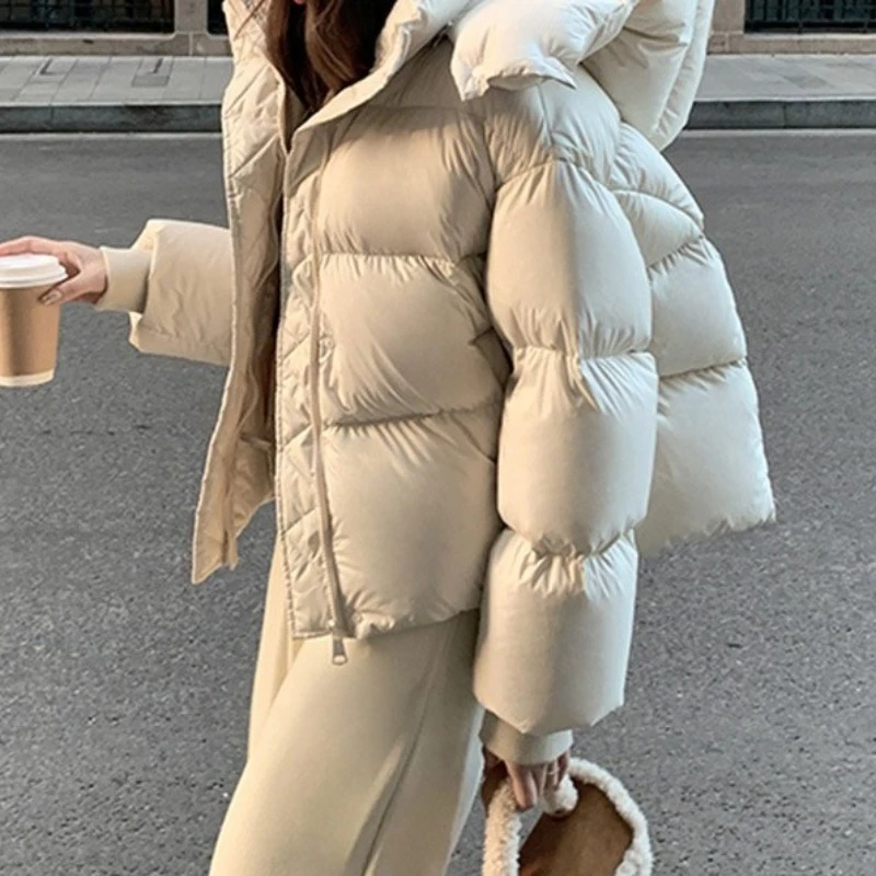 Womens Hooded Puffer Coat New Winter Down Cotton Jacket Thick Warm Parkas Loose Casual Overcoat Padded Jacket Female Outerwear
Womens Hooded Puffer Coat New Winter Down Cotton Jacket Thick Warm Parkas Loose Casual Overcoat Padded Jacket Female Outerwear