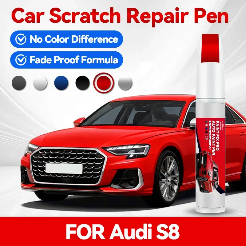 Ручка для ремонта автомобильной краски, аксессуары для ремонта царапин на краске AUDI S8 1994-2023, серый LZ7S, синий LX5B, белый
Ручка для ремонта автомобильной краски, аксессуары для ремонта царапин на краске AUDI S8 1994-2023, серый LZ7S, синий LX5B, белый