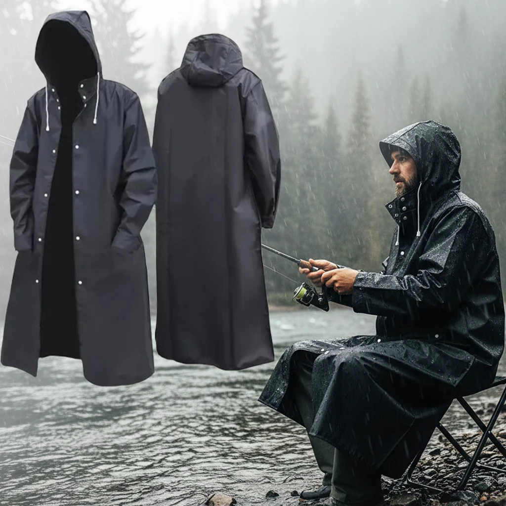 Fishing Rain Poncho Extended Waterproof and Windproof Hooded Thicker Rainwear for All Weather Protection on The Water Shoreline
Fishing Rain Poncho Extended Waterproof and Windproof Hooded Thicker Rainwear for All Weather Protection on The Water Shoreline