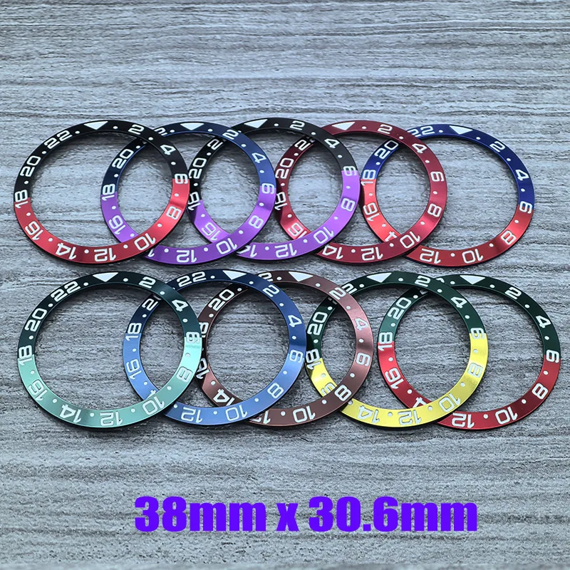 Mod 38mmx30.6mm Curved Aluminium Bezel Insert Fit for SKX007 SKX009 SUB GMT Case NH35 NH36 Movement Watch Bezel Ring Refit Parts 
Mod 38mmx30.6mm Curved Aluminium Bezel Insert Fit for SKX007 SKX009 SUB GMT Case NH35 NH36 Movement Watch Bezel Ring Refit Parts