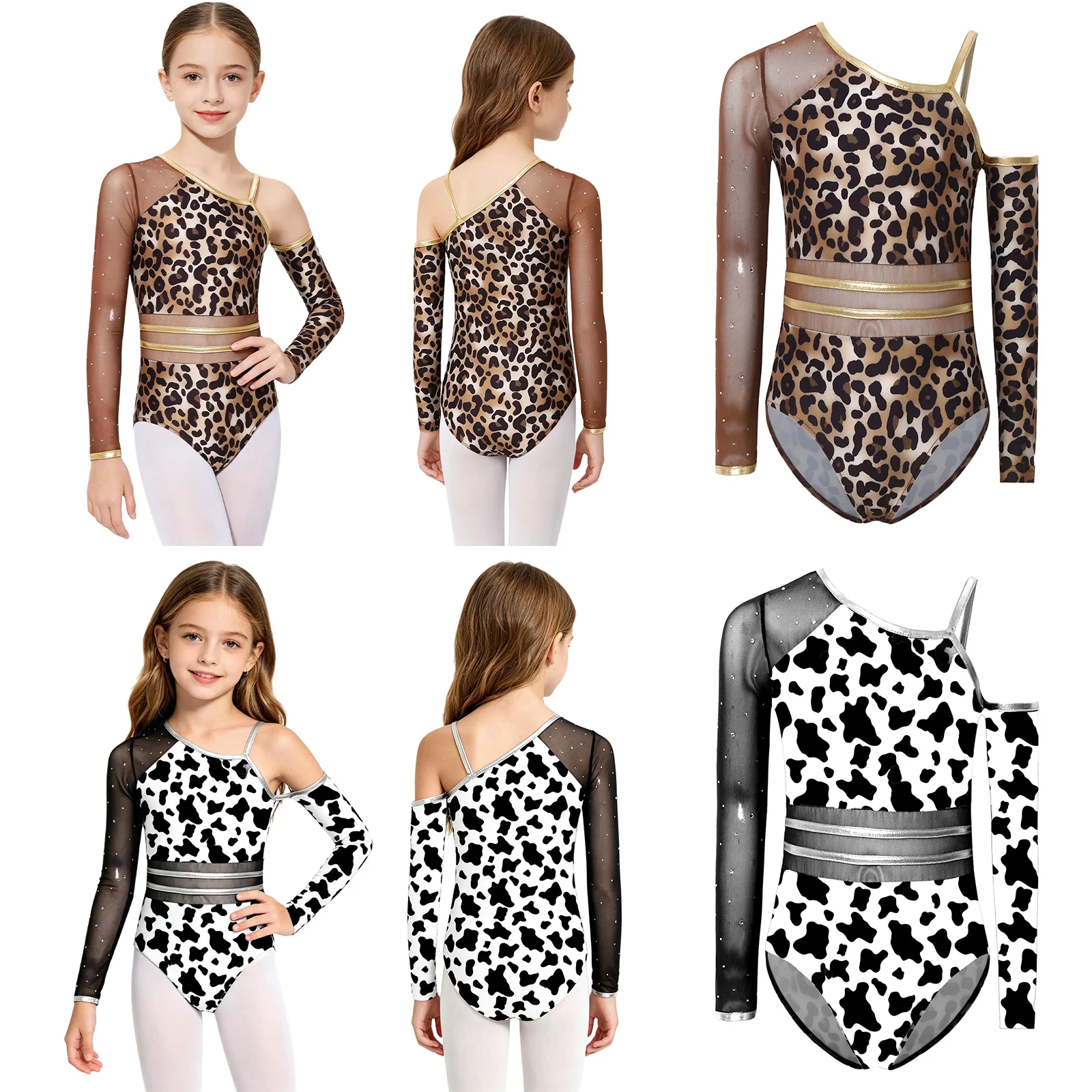 Kids Girl Caveman Ballet Dance Gymnastics Skating Leotard Rhinestone Mesh Bodysuit with Sleeve Halloween Primitive Tribe Costume
Kids Girl Caveman Ballet Dance Gymnastics Skating Leotard Rhinestone Mesh Bodysuit with Sleeve Halloween Primitive Tribe Costume