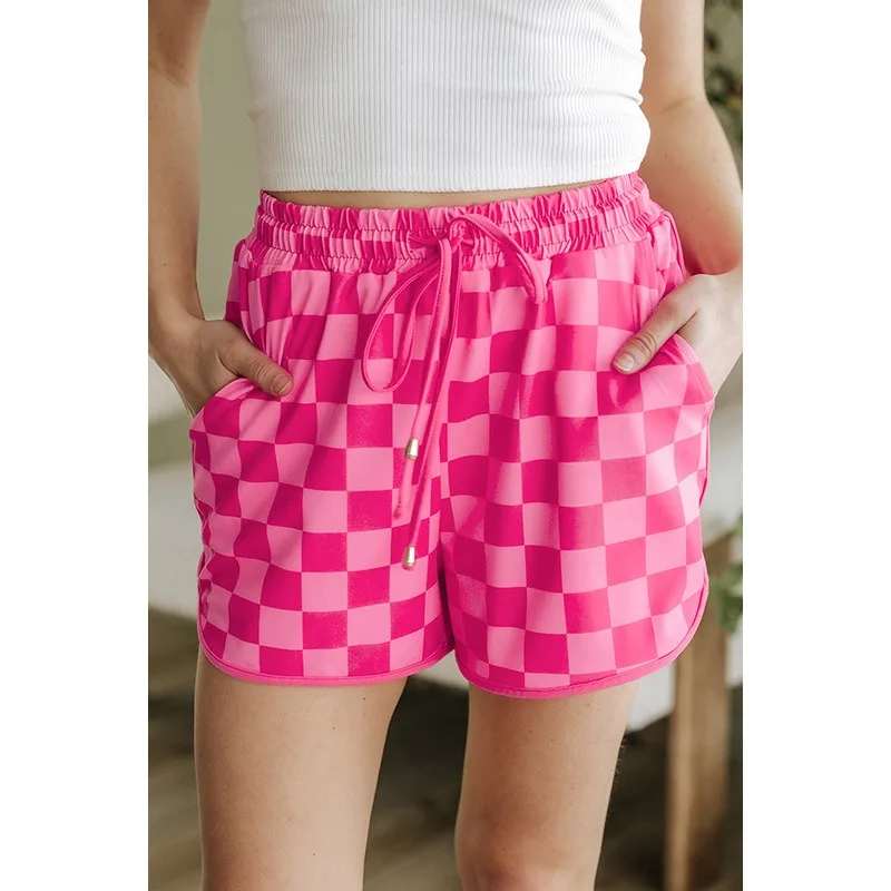 2025 Summer Plaid Printed Patchwork Casual Shorts Women Elastic High Waist Drawstring Fashion Versatile Commute Street Bottoms
2025 Summer Plaid Printed Patchwork Casual Shorts Women Elastic High Waist Drawstring Fashion Versatile Commute Street Bottoms