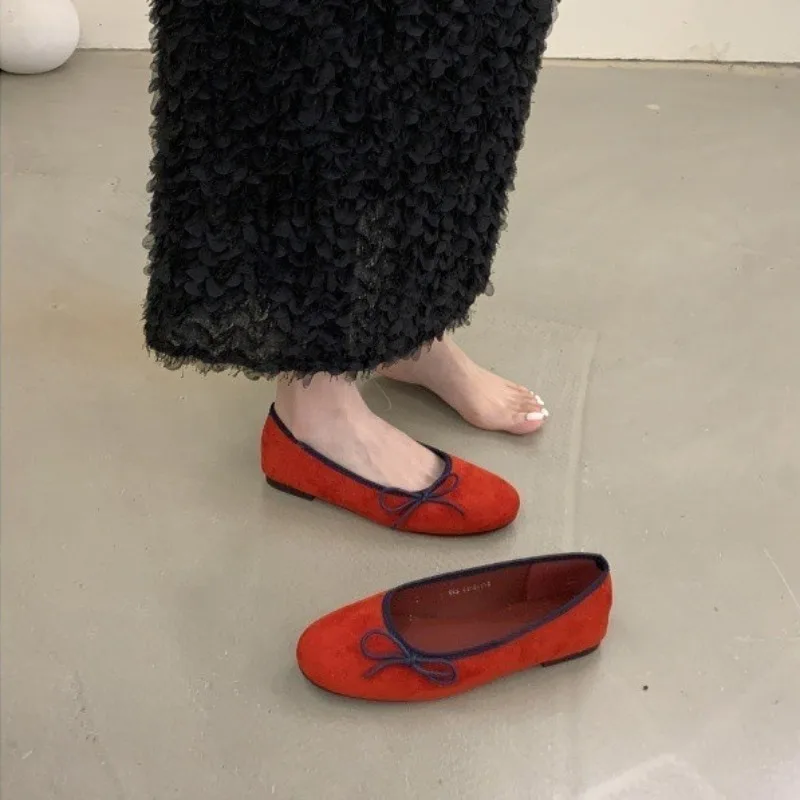 Women Shoes French Style Round Headed Shallow Mouth Single Shoes Soft Sole Comfortable Ballet Shoes Sweet Style Bow Ballet Flats
Women Shoes French Style Round Headed Shallow Mouth Single Shoes Soft Sole Comfortable Ballet Shoes Sweet Style Bow Ballet Flats