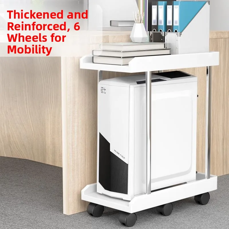 Double Layer Computer Desktop Host Case Rack Office Desk under Storage Rack Wheel Mounted Plastic Organizer Tray by Zhen Tai ...
Double Layer Computer Desktop Host Case Rack Office Desk under Storage Rack Wheel Mounted Plastic Organizer Tray by Zhen Tai ...