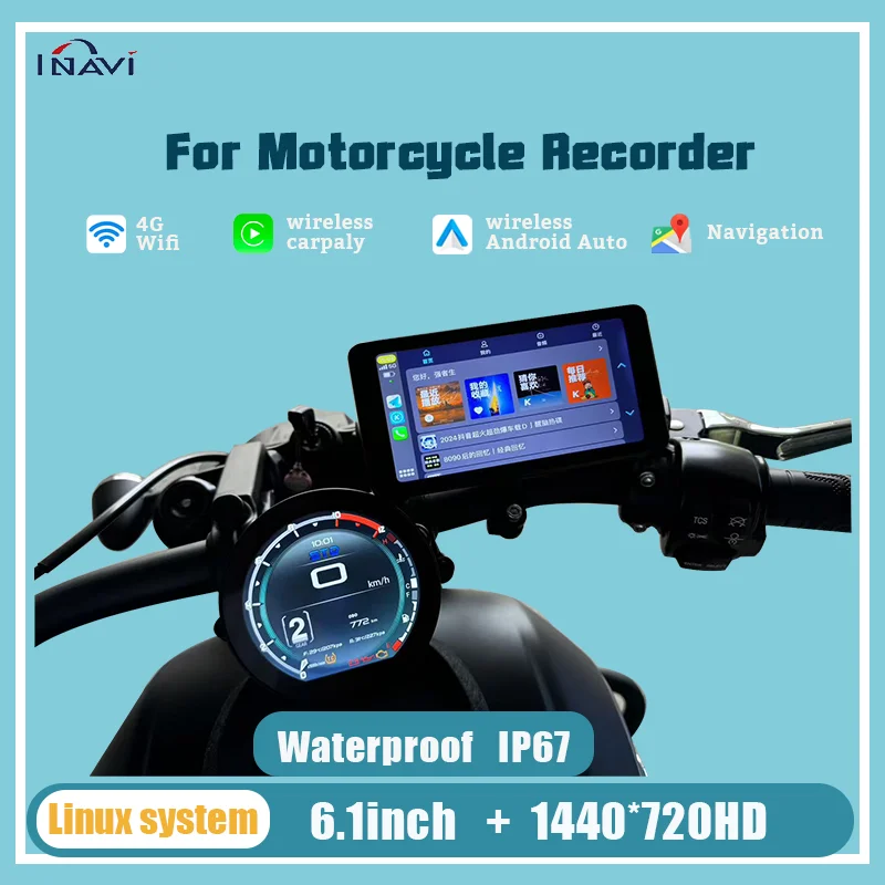 6,1 дюйма для W6 мотоциклетная видеорегистратор GPS беспроводной Carplay Android Auto IP67 водонепроницаемый двойной Bluetooth портативный сенсорный экран дисплей
6,1 дюйма для W6 мотоциклетная видеорегистратор GPS беспроводной Carplay Android Auto IP67 водонепроницаемый двойной Bluetooth портативный сенсорный экран дисплей