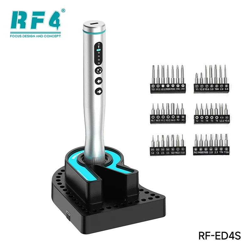 RF4 RF-ED4 RF-ED4S Electric Screwdriver Set 42 Bits for Mobile Phone Repair Screw Removal Tool Disassembly Repair Screwdriver
RF4 RF-ED4 RF-ED4S Electric Screwdriver Set 42 Bits for Mobile Phone Repair Screw Removal Tool Disassembly Repair Screwdriver