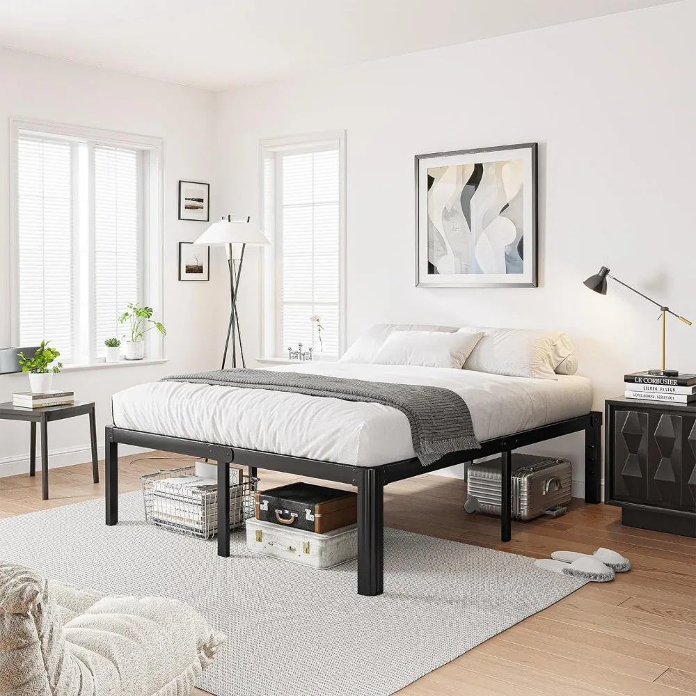 16 Inch High Heavy Duty Full Size Bed Frame Metal, Platform Bed Frame Full Size No Box Spring Needed, Noise Free, Easy Assembly
16 Inch High Heavy Duty Full Size Bed Frame Metal, Platform Bed Frame Full Size No Box Spring Needed, Noise Free, Easy Assembly