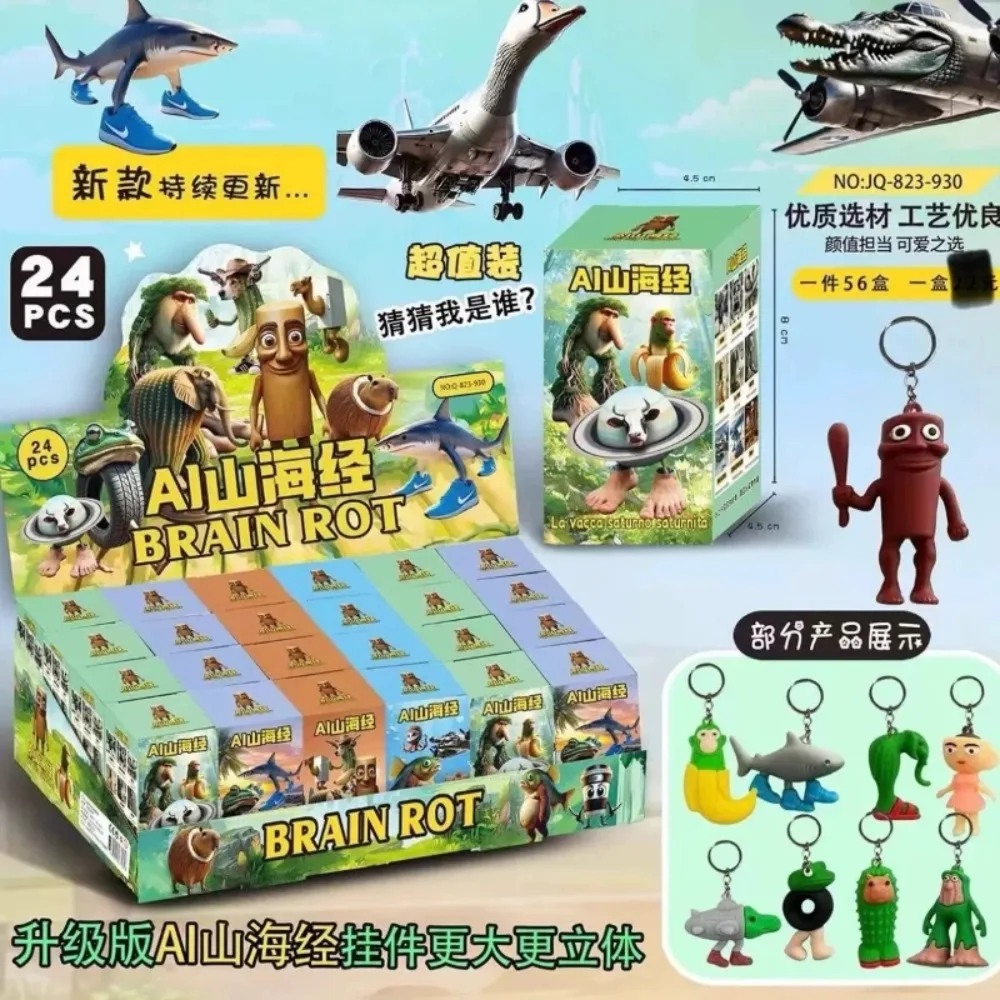 24PCS Tungtungtung Sahur Blind Box Toy Tralala Shark Bombardinocrocodilo Figures Key Chain Sahur Moveable Collectible Toys
24PCS Tungtungtung Sahur Blind Box Toy Tralala Shark Bombardinocrocodilo Figures Key Chain Sahur Moveable Collectible Toys
