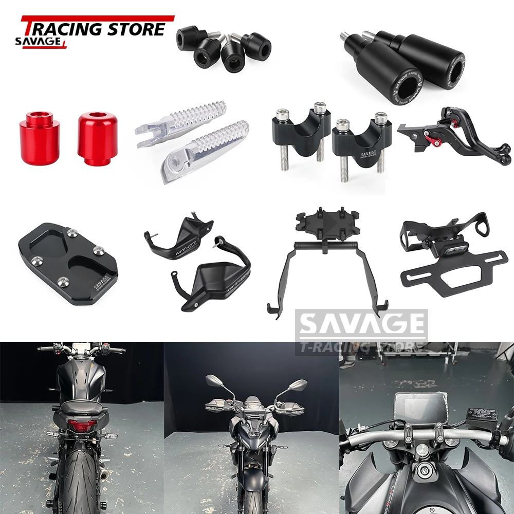 For Yamaha MT-07 Y-AMT MT07 MT 07 Handguards Bar Clamp Brake Clutch Levers Frame Sliders Wheel Axle Guard License Plate Holder
For Yamaha MT-07 Y-AMT MT07 MT 07 Handguards Bar Clamp Brake Clutch Levers Frame Sliders Wheel Axle Guard License Plate Holder
