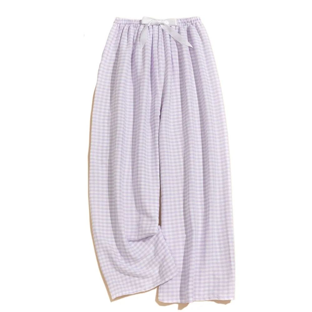 Fashion Stripe Casual Pants Women Sweet Baggy Plaid Pajama Pants High Waist Nightwear Wide Leg Home Trousers Teenagers
Fashion Stripe Casual Pants Women Sweet Baggy Plaid Pajama Pants High Waist Nightwear Wide Leg Home Trousers Teenagers