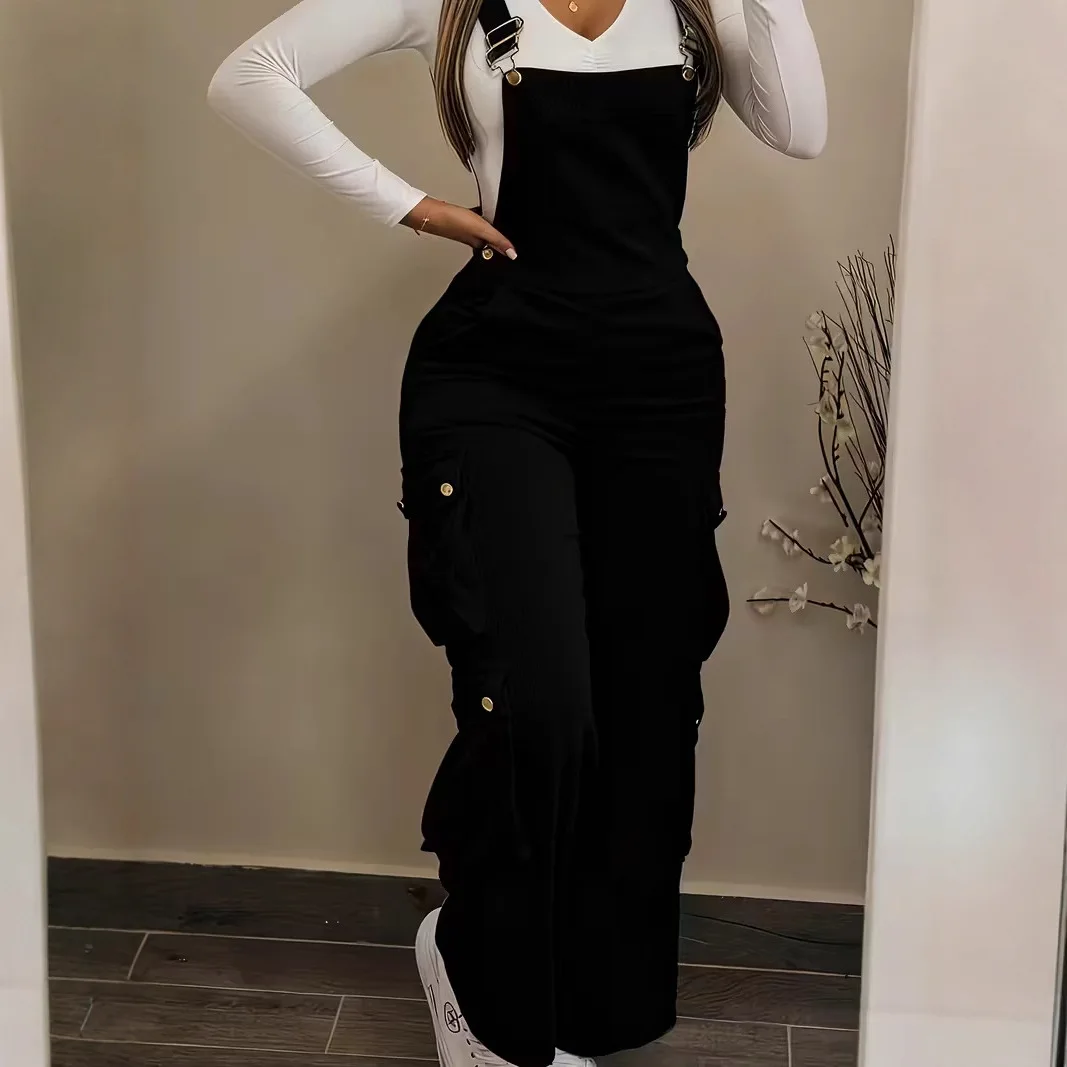 Women's Retro Casual Multi-Pocket Corduroy Cargo Pants Overalls Jumpsuit Straight Leg Pants
Women's Retro Casual Multi-Pocket Corduroy Cargo Pants Overalls Jumpsuit Straight Leg Pants