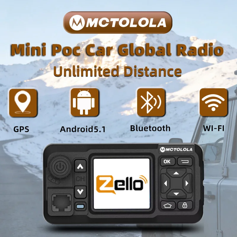MOTOLOLA 4G Android 5.1 POC Mobile Radio Two-way Car Walkie Talkie Zello GPS Long Distance iFi Bluetooth For Vehicle Fleet Trave
MOTOLOLA 4G Android 5.1 POC Mobile Radio Two-way Car Walkie Talkie Zello GPS Long Distance iFi Bluetooth For Vehicle Fleet Trave