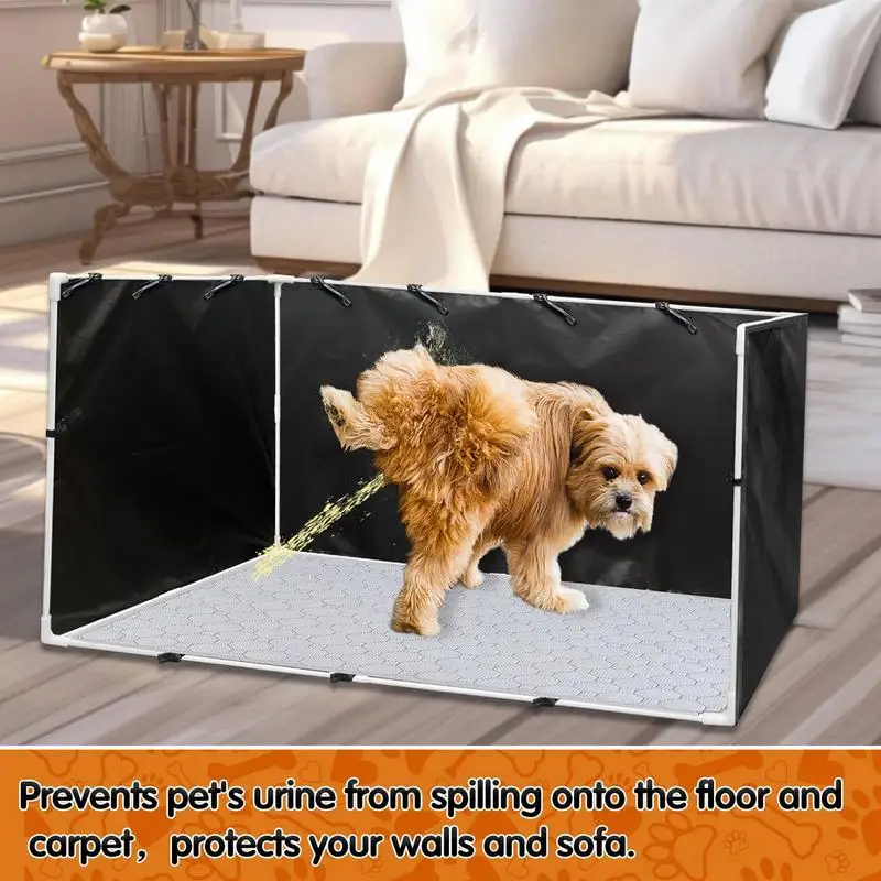 Dog Litter Box With High Walls Dog Splash Box Guard Easy Clean Adjustable Pet Toilet Fence 600d For Indoor And Outdoor
Dog Litter Box With High Walls Dog Splash Box Guard Easy Clean Adjustable Pet Toilet Fence 600d For Indoor And Outdoor
