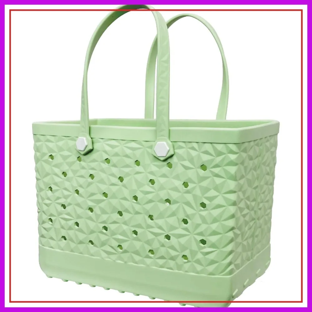 Rubber Beach Tote Bag Waterproof Tip-Proof Outdoor Tote for Beach Boat Pool Sports
Rubber Beach Tote Bag Waterproof Tip-Proof Outdoor Tote for Beach Boat Pool Sports