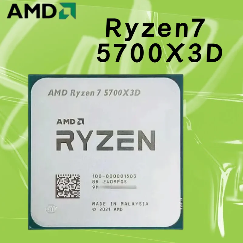 AMD DDR4 Ryzen 5000 Series Processor 105W AM4 CPU 3 GHz Up to 4.1 GHz for X570 B550 Bulk CPU Ryzen 7 5700X3D 8-Cores 16-Threads
AMD DDR4 Ryzen 5000 Series Processor 105W AM4 CPU 3 GHz Up to 4.1 GHz for X570 B550 Bulk CPU Ryzen 7 5700X3D 8-Cores 16-Threads