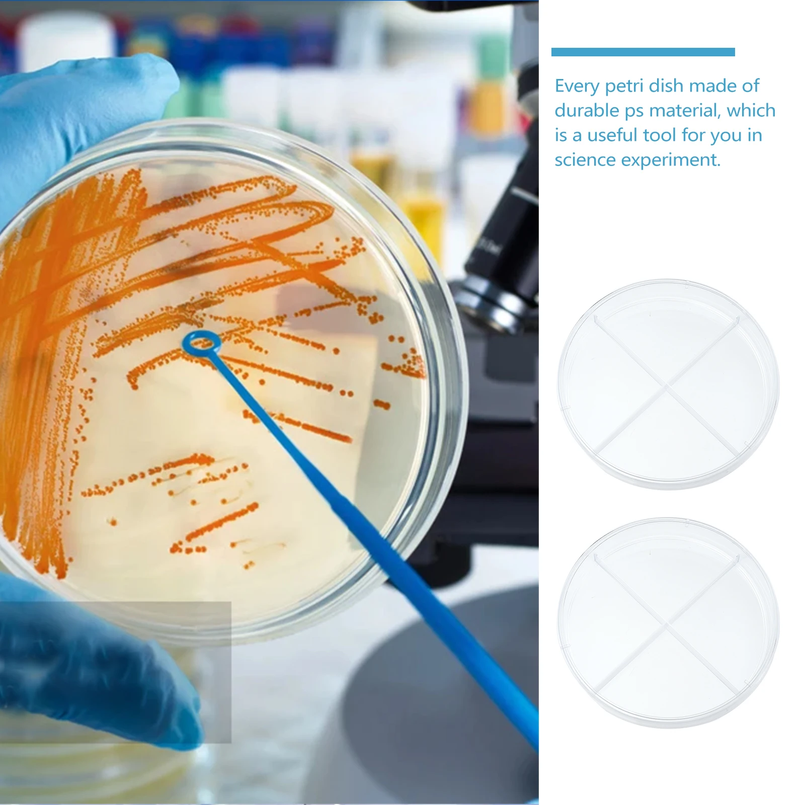 10 Pcs Cell Culture Dish Scientific Teaching Aid Experiment Petri Container Plastic Professional Cell-culture Dishes
10 Pcs Cell Culture Dish Scientific Teaching Aid Experiment Petri Container Plastic Professional Cell-culture Dishes