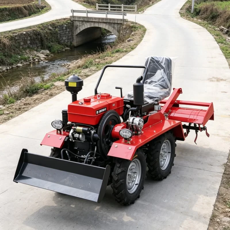 Customized High-power 4WD Mini Rotary Tiller, Hot-selling Four-wheel Tractor, Farm Land Preparation Machine
Customized High-power 4WD Mini Rotary Tiller, Hot-selling Four-wheel Tractor, Farm Land Preparation Machine