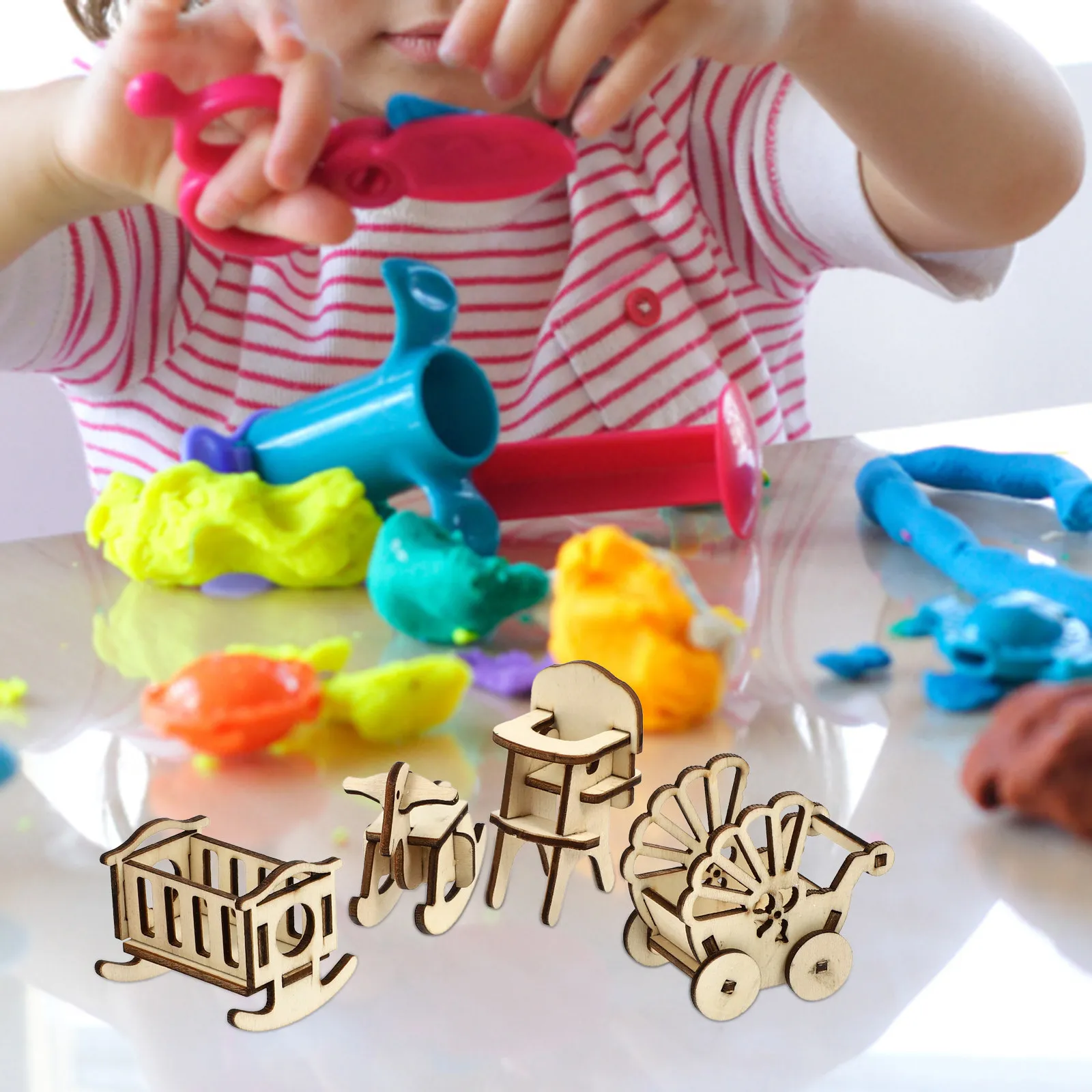 1Set Miniature Children Room Furniture Wooden Mini Nursery Furniture Set Portable Lightweight for Dollhouse Decoration Nursery
1Set Miniature Children Room Furniture Wooden Mini Nursery Furniture Set Portable Lightweight for Dollhouse Decoration Nursery