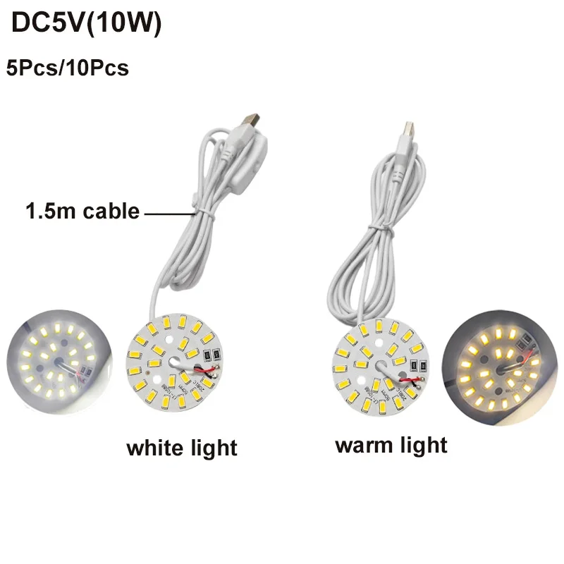 5/10pcs LED 10W DC5V USB Warm White Light 50MM SMD5730 Chip Suitable For DIY Home Lighting USB PCB Light Source Lamp Board
5/10pcs LED 10W DC5V USB Warm White Light 50MM SMD5730 Chip Suitable For DIY Home Lighting USB PCB Light Source Lamp Board
