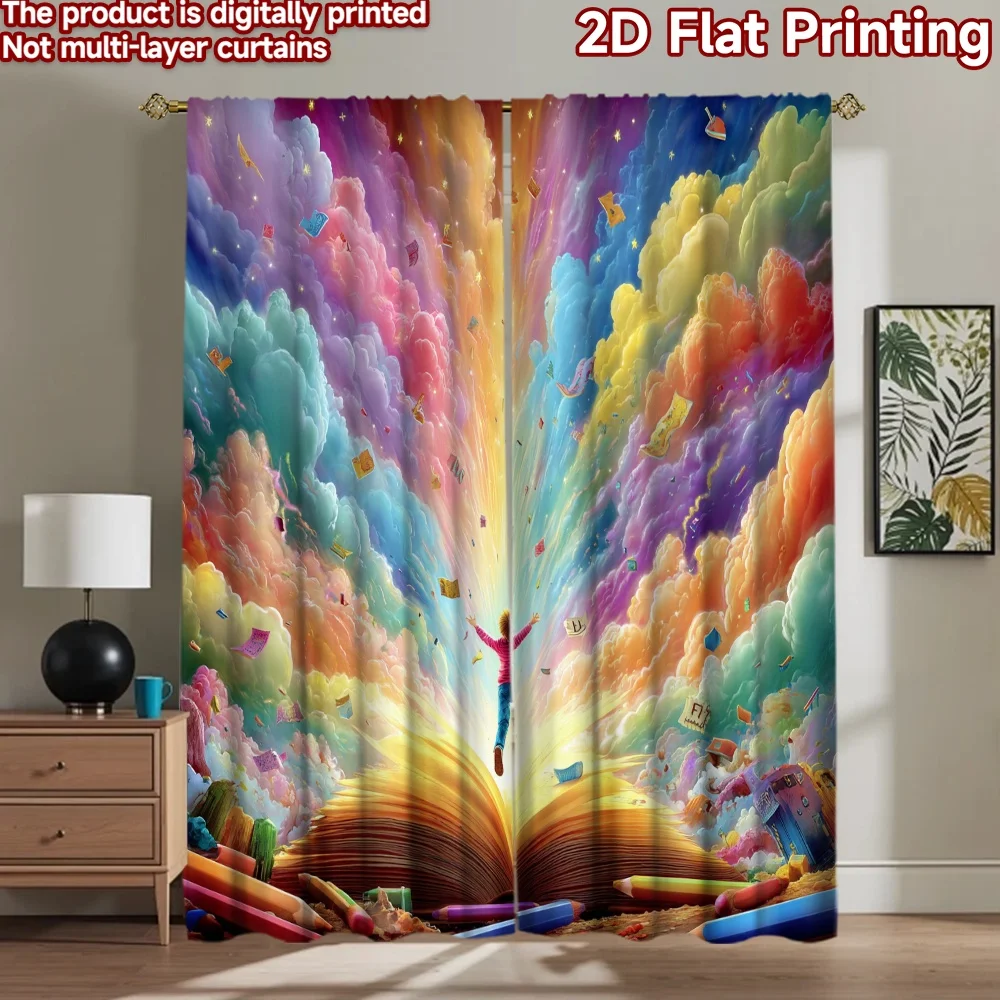 2D flat printing 2pcs Curtain Education Unleashed Creative Inspiration Learning Digital Printed Polyester Drapes Family Party
2D flat printing 2pcs Curtain Education Unleashed Creative Inspiration Learning Digital Printed Polyester Drapes Family Party