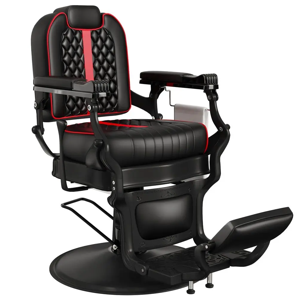 Black and Red Barber Chair, Comfortable Recline Salon Chair with Removable Headrest, HeavyDuty Steel Frame, 360 Swivel, Barber
Black and Red Barber Chair, Comfortable Recline Salon Chair with Removable Headrest, HeavyDuty Steel Frame, 360 Swivel, Barber