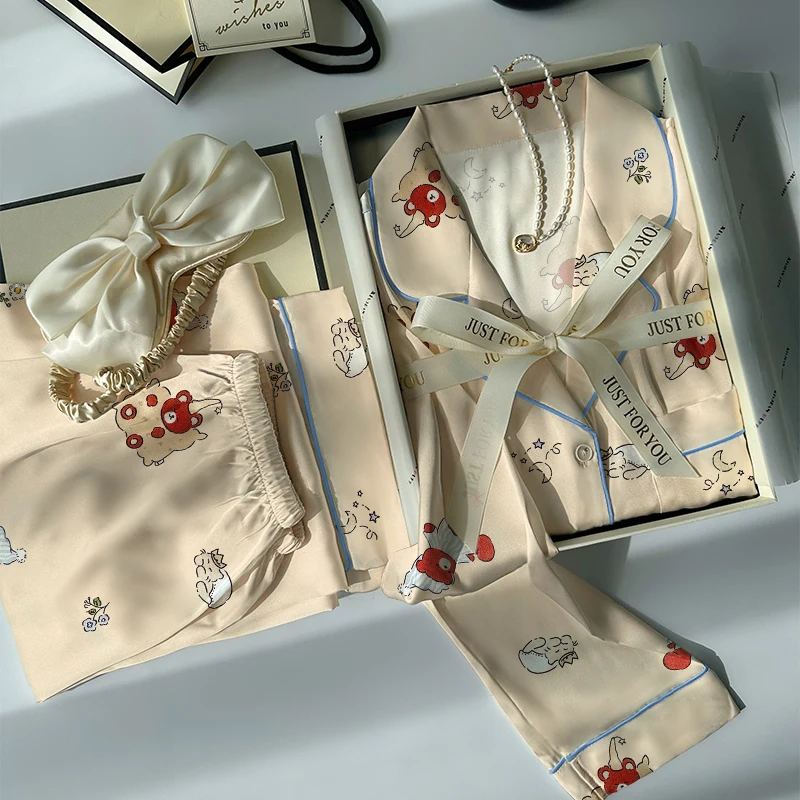 Korean Casual, Sweet and Cute Women's Pajamas New Fashion 2PC Lounge Set 2025 Cartoon Cute and Interesting Fashion Printed Women
Korean Casual, Sweet and Cute Women's Pajamas New Fashion 2PC Lounge Set 2025 Cartoon Cute and Interesting Fashion Printed Women