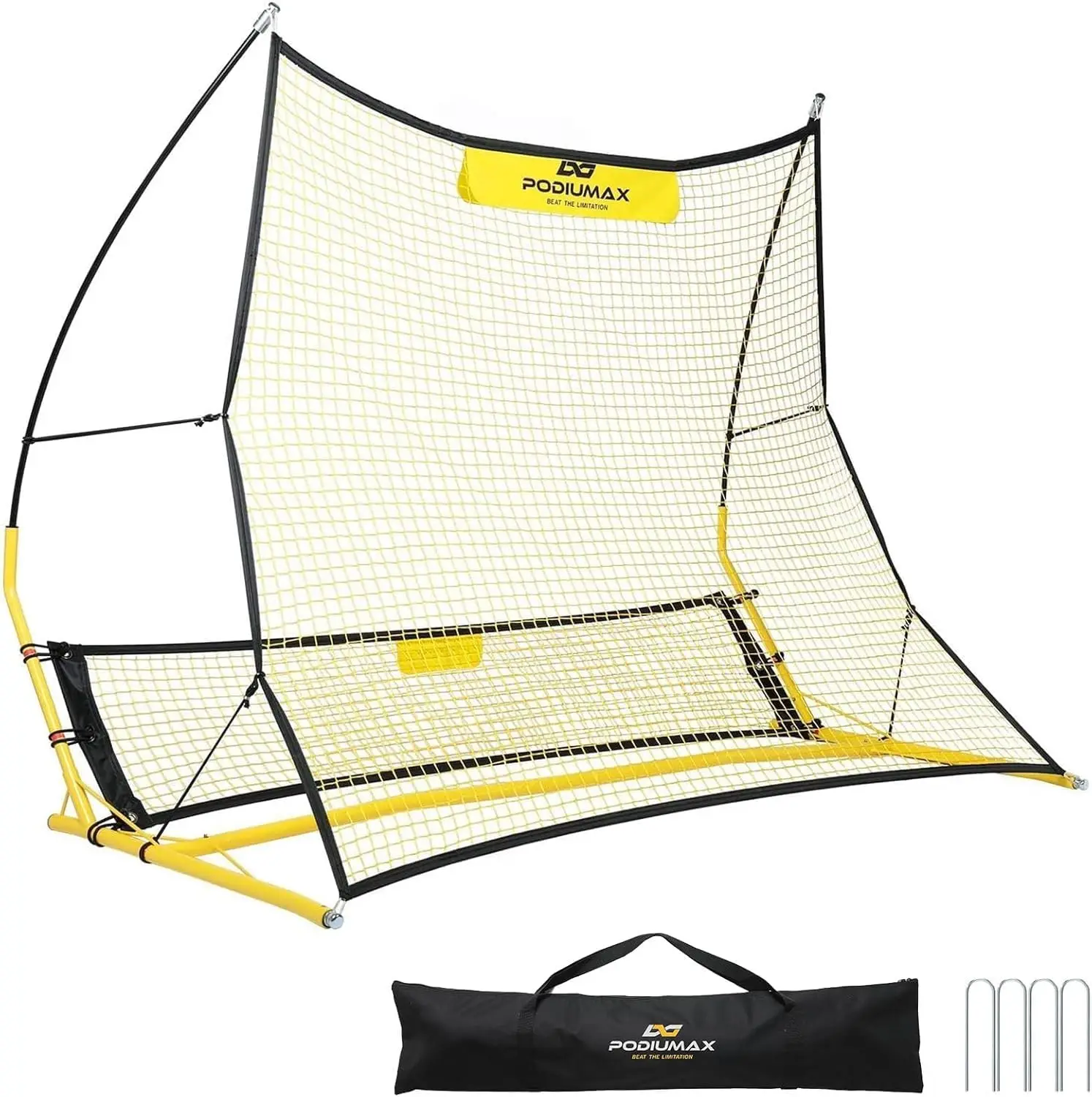 2 in 1 Soccer Rebounder Net, 6x4.7ft Portable Soccer Trainer for Volleys, Passing, Shooting
2 in 1 Soccer Rebounder Net, 6x4.7ft Portable Soccer Trainer for Volleys, Passing, Shooting